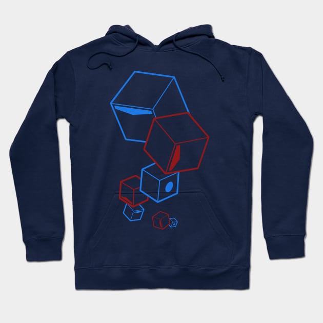 Beat Saber - Floatin' Blocks - White Hoodie by JessySketches